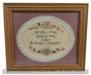 Framed-Inspirational-Quote-with-Dried-Flowers