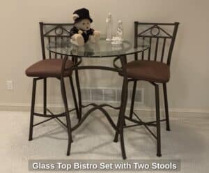 Glass-Top-Bistro-Set-with-Two-Stools
