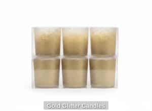 Gold-Glitter-Candles