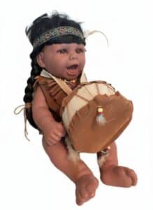 Goldenvale-Collection-Native-American-Baby-Doll-with-Drum