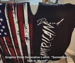 Graphic-Print-Decorative-t-shirt-Sometimes-I-Talk-to-Myself-second-image