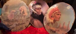 Gregory-Perillo-Native-American-Art-Painted-in-Wood.-Pride-of-the-Sioux-Vague-Shadows-The-Noble-and-the-Proud