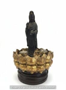 Guan-Yin-with-Lotus-Candle-Holder
