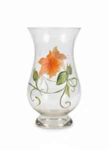 Hand-Painted-Floral-Glass-Vase-Set