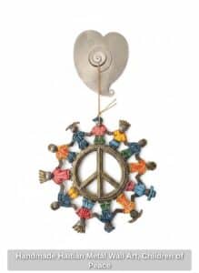 Handmade-Haitian-Metal-Wall-Art-Children-of-Peace