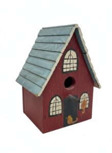 Handmade-Rustic-Welcome-Sign-and-Birdhouse-Set-second-image