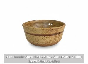 Handmade-Speckled-Yellow-Stoneware-Mixing-Bowl-with-Handles