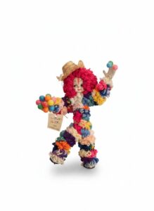Handmade-Yarn-Clown-Doll