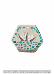 Hexagonal-Stepping-Stone-with-Mosaic-Inlay