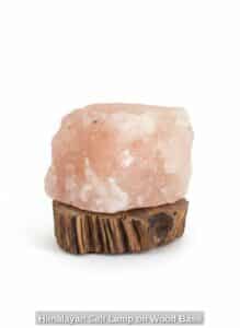 Himalayan-Salt-Lamp-on-Wood-Base