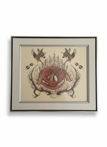 Ignacio-Deer-and-Corn-Framed-Art-Print