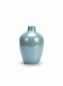 Iridescent-Blue-Ceramic-Vase