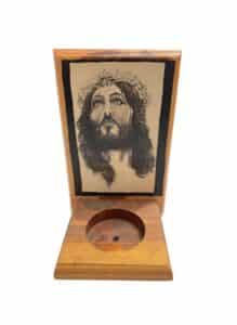 Jesus-Christ-Portrait-Wooden-Stand-with-Ashtray