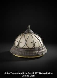 John-Timberland-Iron-Scroll-Natural-Mica-Ceiling-Light