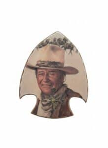 John-Wayne-The-Duke-Portrait-Clock-by-Sally-Evans