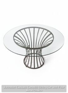Johnston-Casuals-Genesis-Dining-Set-with-Four-Metal-Chairs-third-image