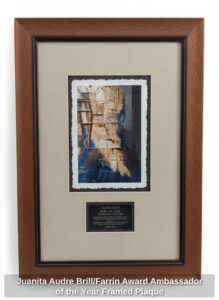 Juanita-Audre-Brill-or-Farrin-Award-Ambassador-of-the-Year-Framed-Plaque