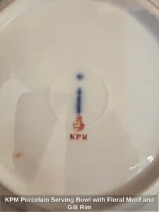 KPM-Porcelain-Serving-Bowl-with-Floral-Motif-and-Gilt-Rim-second-image