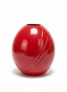 Large-Red-Ceramic-Vase-with-Swirls