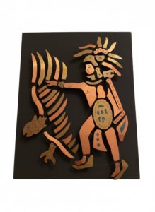 Los-Castillo-Style-Mayan-Warrior-with-Serpent-Wall-Art