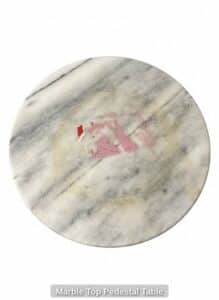 Marble-Top-Pedestal-Table
