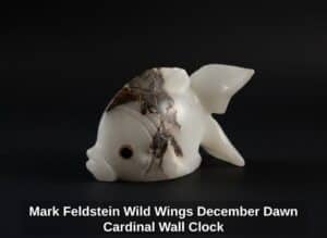 Mark-Feldstein-Wild-Wings-December-Dawn-Cardinal-Wall-Clock-second-image
