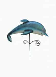 Metal-Dolphin-Garden-Stake