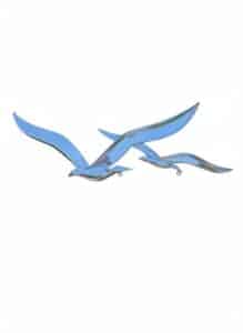 Metal-Garden-Art-Assortment-Flying-Birds-Dragonfly-Welcome-Sign-second-image