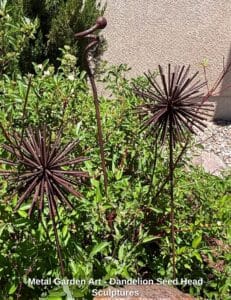 Metal-Garden-Art-Dandelion-Seed-Head-Sculptures