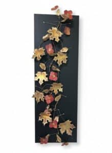 Mid-Century-Modern-Brass-and-Copper-Leaf-and-Flower-Wall-Art