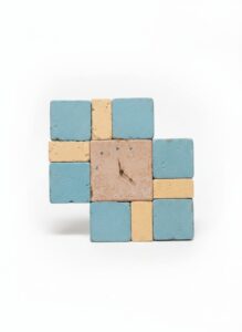 Mid-Century-Modern-Ceramic-Tile-Wall-Clock