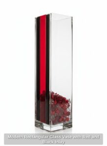 Modern-Rectangular-Glass-Vase-with-Red-and-Black-Inlay