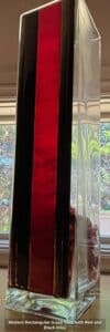 Modern-Rectangular-Glass-Vase-with-Red-and-Black-Inlay-second-image