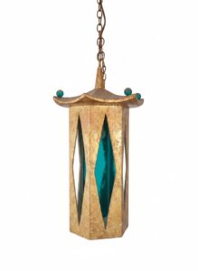 Moroccan-Style-Lantern-Pendant-Light-with-Teal-Glass