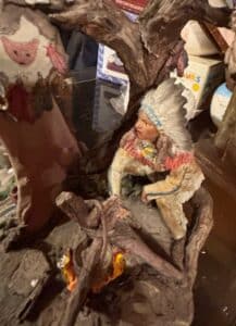 Native-American-Diorama-with-Teepee-and-Figures-fourth-image