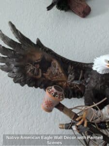 Native-American-Eagle-Wall-Decor-with-Painted-Scenes-third-image