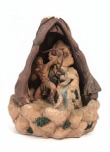 Native-American-Hunter-Diorama-Fountain