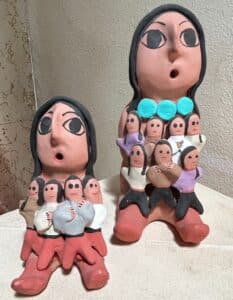 Native-American-Storyteller-Pottery-Figures-by-G.-Bitonie