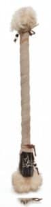 Native-American-Style-Ceremonial-Rattle-or-Club-with-Lightning-Bolt-Motif