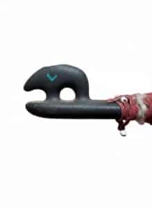 Native-American-Style-Wooden-Flute-with-Bear-Paw-and-Feather-Embellishments-fourth-image