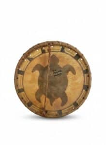 Native-American-Turtle-Drum-Wall-Hanging-second-image