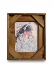 Native-American-Woman-Portrait-Print-by-Jonnie-K.-Kostoff-in-Wooden-Frame