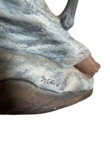 Native-American-Woman-with-Wolves-Figurine-by-Therie-second-image