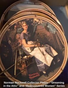 Norman-Rockwell-Collector-Plates-Dreaming-in-the-Attic-and-Rediscovered-Women-Series-second-image
