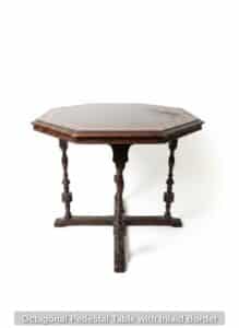 Octagonal-Pedestal-Table-with-Inlaid-Border