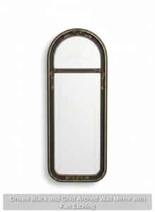 Ornate-Black-and-Gold-Arched-Wall-Mirror-with-Fan-Etching