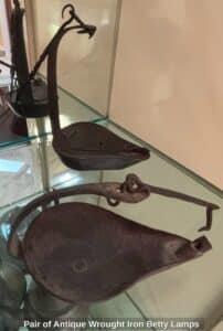 Pair-of-Antique-Wrought-Iron-Betty-Lamps