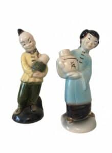 Pair-of-Royal-Copley-Ceramic-Figurines-Asian-Children