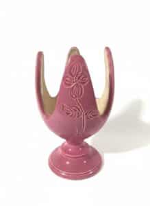 Pink-Ceramic-Flower-Holder-or-Vase