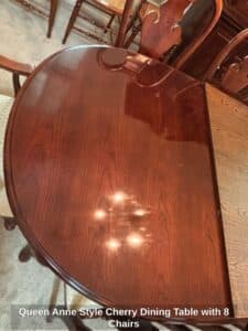 Queen-Anne-Style-Cherry-Dining-Table-with-Chairs-third-image